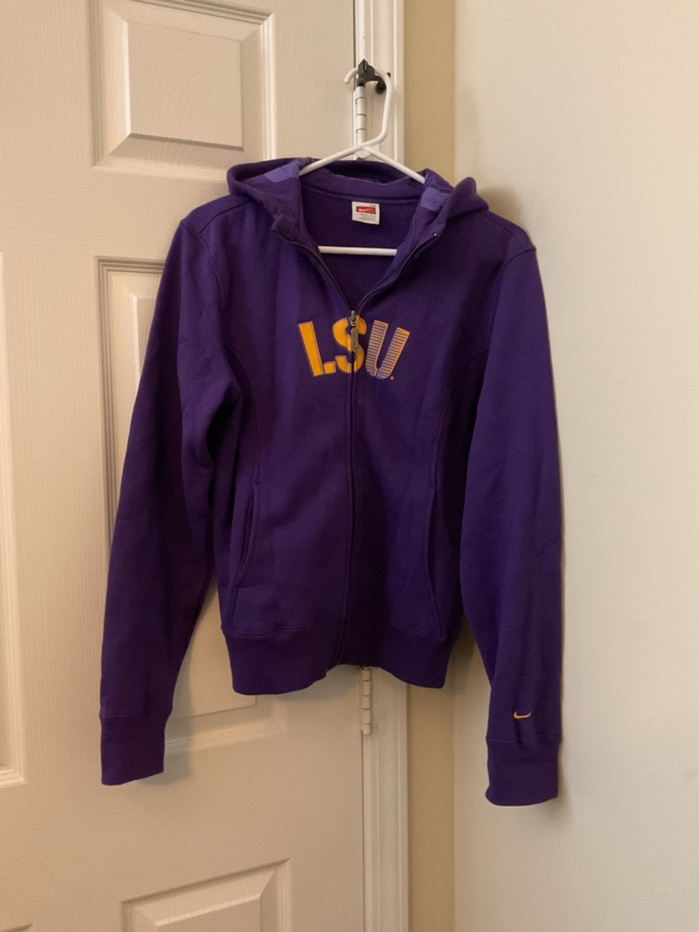 Nike LSU Purple Full-Zip Hoodie